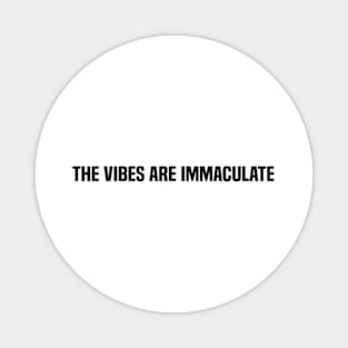 the vibes are immaculate Magnet